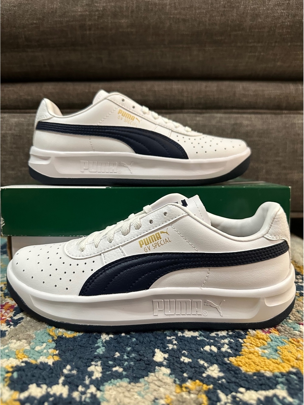 Puma GV Special White and Black Sneakers